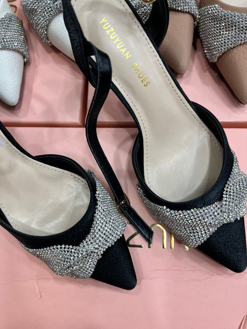 Luxury Style Rhinestone Pointed Toe Stiletto